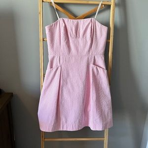 Lilly Pulitzer Strapless Seersucker Dress